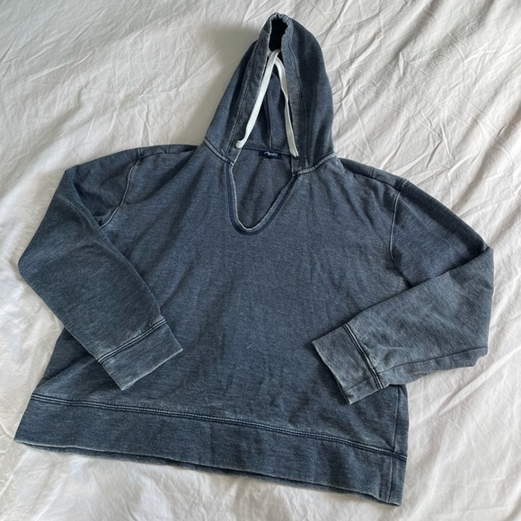 Splendid navy pull over style hoodie - Picture 1 of 6
